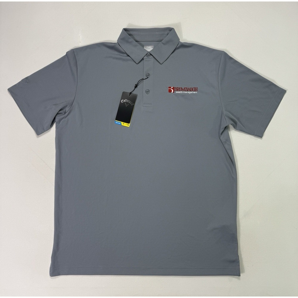 Callaway Opti-Dri Polo Shirt Mens Large Grey NWT Performance Golf CGM776SU